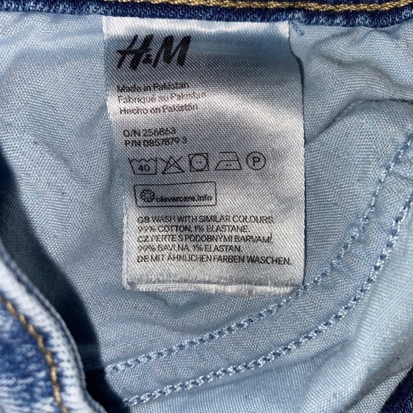 H&M Cutoff High Waist Denim Blue Jean Shorts size 2 EUC - Picture 4 of 4